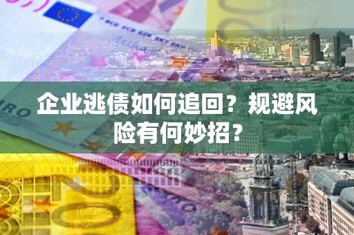 武汉企业逃债如何追回？规避风险有何妙招？