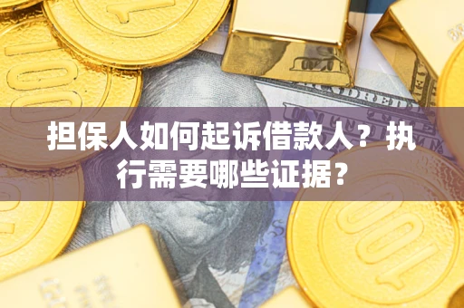 武汉担保人如何起诉借款人？执行需要哪些证据？