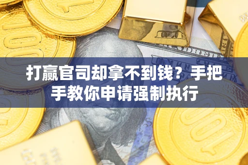 武汉打赢官司却拿不到钱？手把手教你申请强制执行
