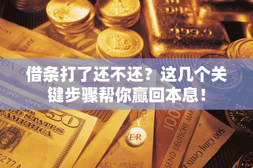 武汉借条打了还不还？这几个关键步骤帮你赢回本息！