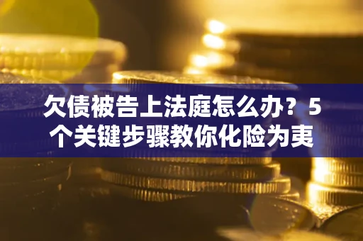 武汉欠债被告上法庭怎么办？5个关键步骤教你化险为夷